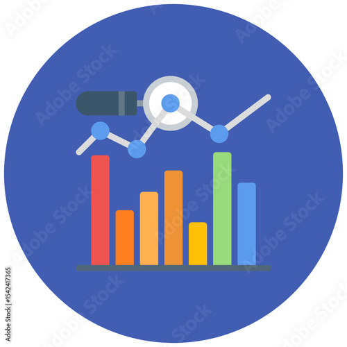 Market Dynamics icon vector image. Can be used for Market Research.