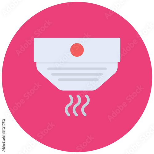Smoke Detector icon vector image. Can be used for Smoking.