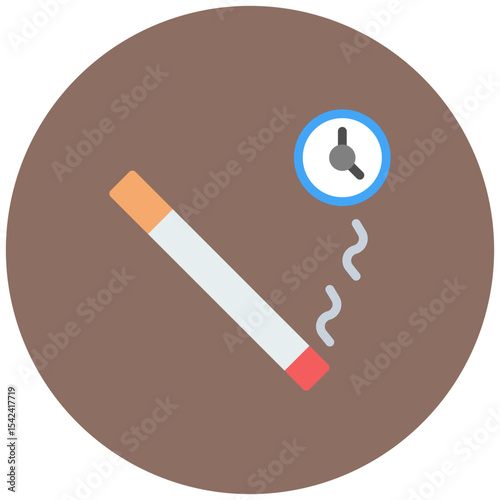 Smoke Break icon vector image. Can be used for Smoking.
