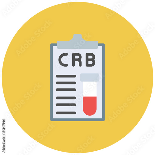 C Reactive Protein icon vector image. Can be used for Medical Tests.