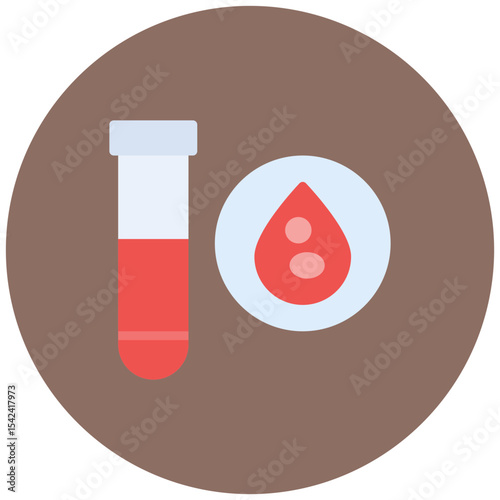 Coagulation Test icon vector image. Can be used for Medical Tests.