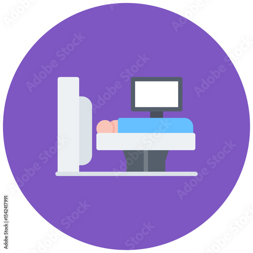 CT Scan icon vector image. Can be used for Medical Tests.