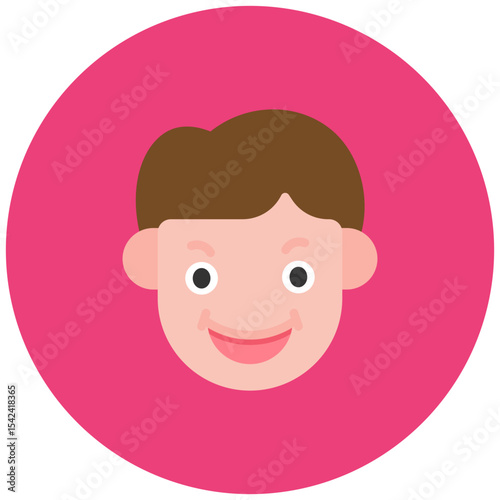 Enthusiastic icon vector image. Can be used for Human Emotions.