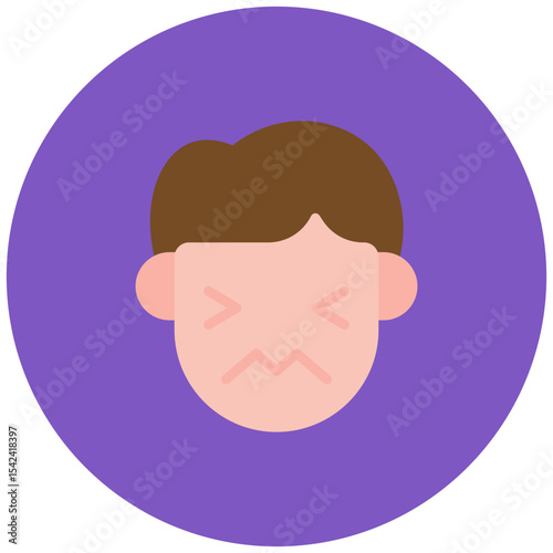 Insecure icon vector image. Can be used for Human Emotions.