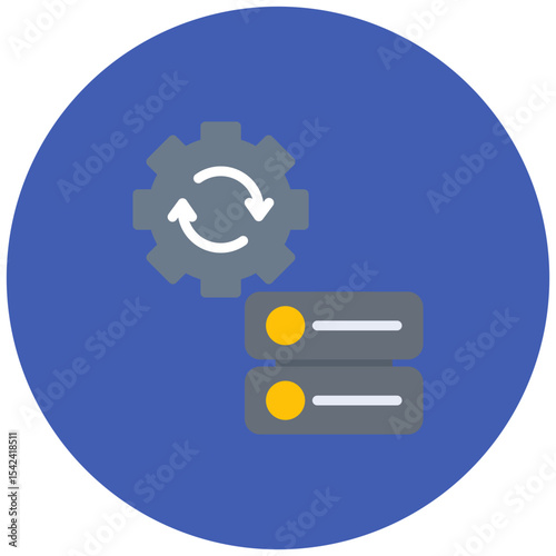 Data Integration icon vector image. Can be used for Data Science.