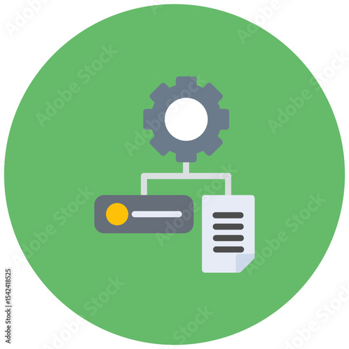 Data Transformation icon vector image. Can be used for Data Science.