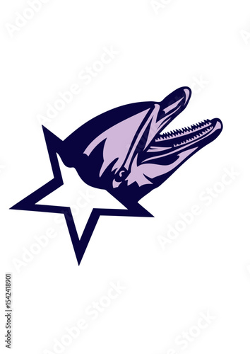 dauphin logo marin etoile
