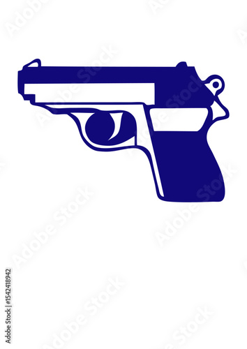 pistolet flingue revolver arme feu automatique