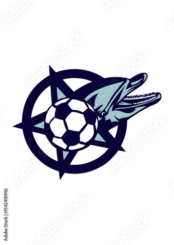  football dauphin logo etoile club foot