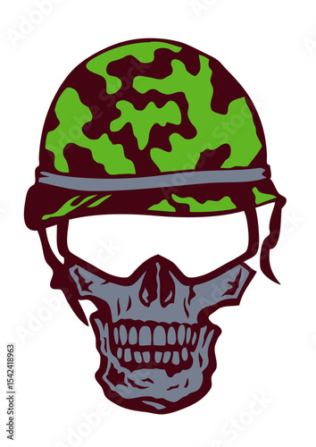 tete de mort soft casque air militaire arme