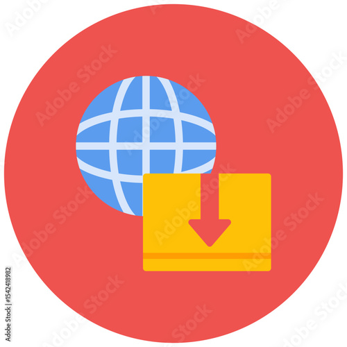 Import icon vector image. Can be used for Data Science.