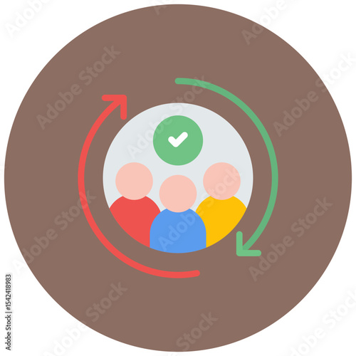 Inclusion icon vector image. Can be used for Data Science.