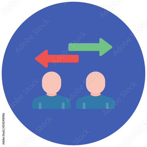 Interchange icon vector image. Can be used for Data Science.