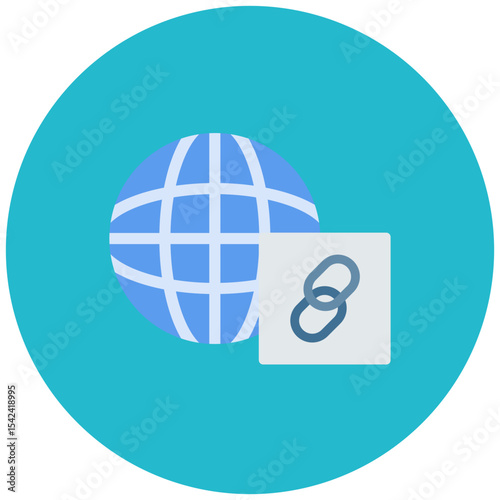 Link icon vector image. Can be used for Data Science.