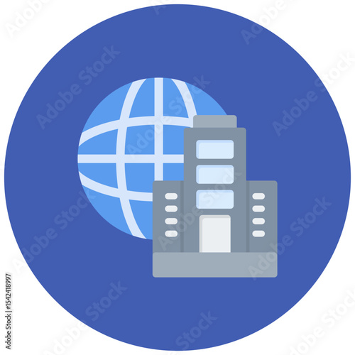 Multinational icon vector image. Can be used for Data Science.