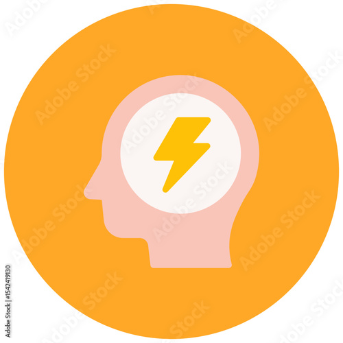 Anxiety icon vector image. Can be used for Burnout.