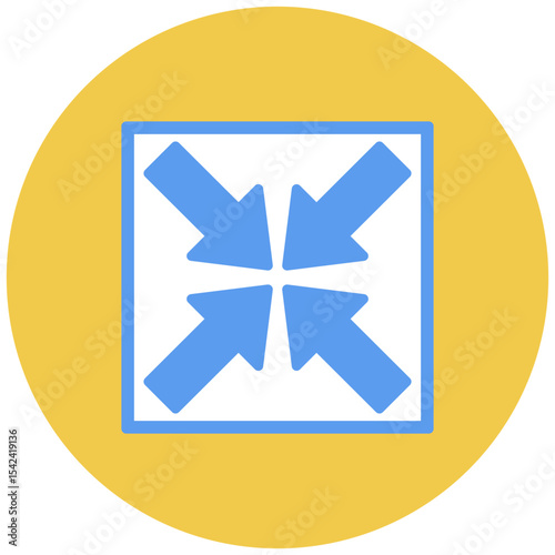 Collapse icon vector image. Can be used for Burnout.