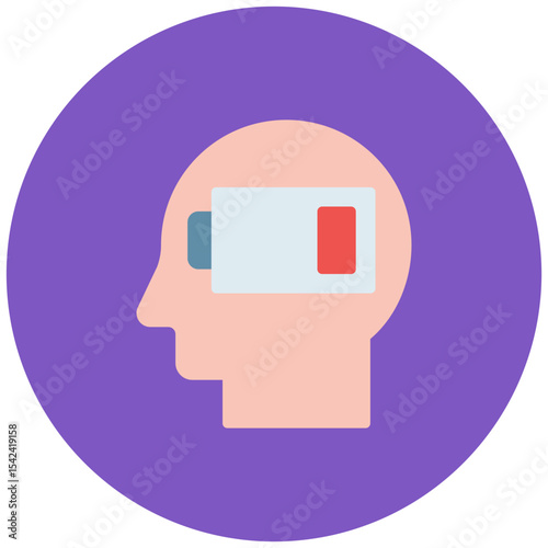 Emotional Drain icon vector image. Can be used for Burnout.