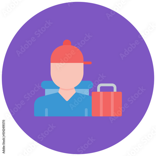 Avid Traveler icon vector image. Can be used for Urban Tribes.
