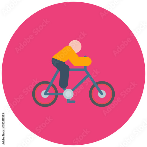Cyclist icon vector image. Can be used for Urban Tribes.