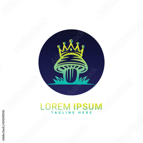 musroom king masroom logo icone design