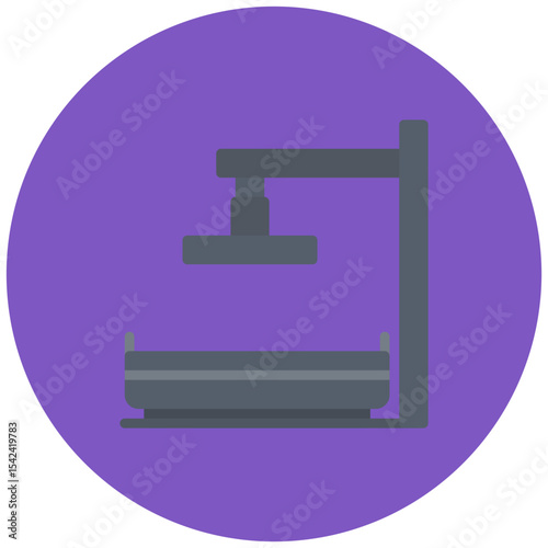 Raft icon vector image. Can be used for 3d Printing.
