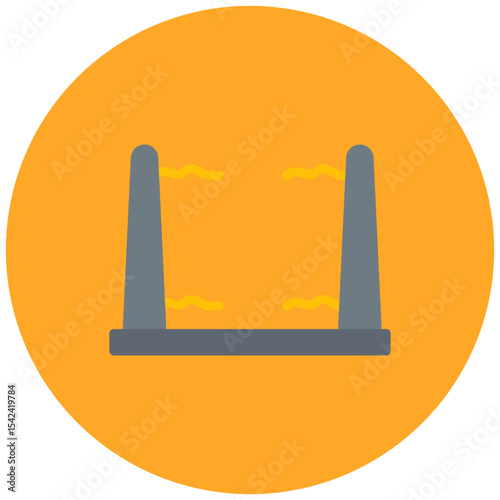 Retraction icon vector image. Can be used for 3d Printing.