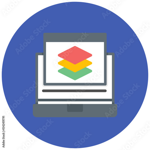 Slicer icon vector image. Can be used for 3d Printing.
