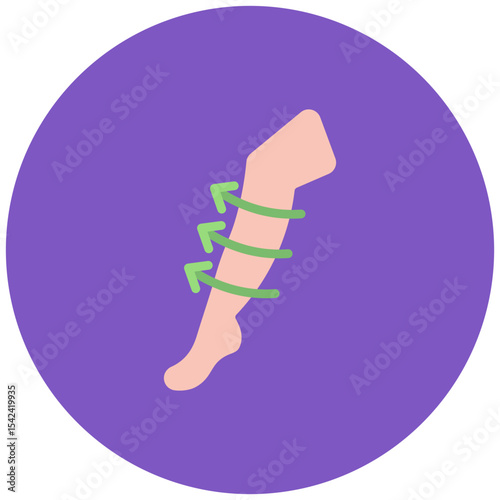 Compression Stockings icon vector image. Can be used for Plastic and Cosmetic Surgery.