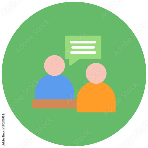 Consultation icon vector image. Can be used for Plastic and Cosmetic Surgery.