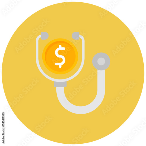Consultation Fee icon vector image. Can be used for Plastic and Cosmetic Surgery.
