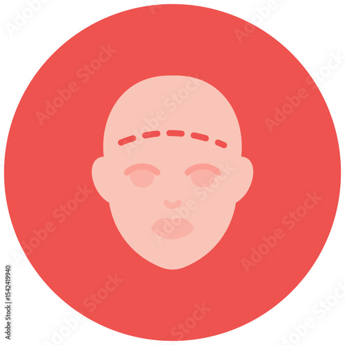 Facelift icon vector image. Can be used for Plastic and Cosmetic Surgery.