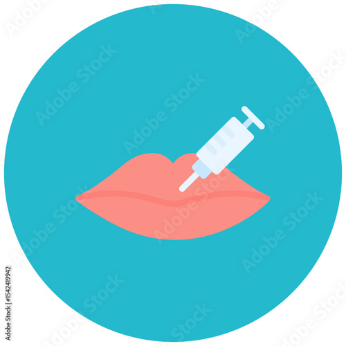 Dermal Fillers icon vector image. Can be used for Plastic and Cosmetic Surgery.