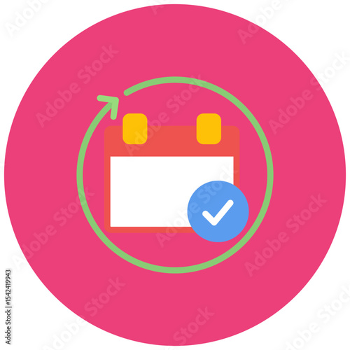 Follow up Appointment icon vector image. Can be used for Plastic and Cosmetic Surgery.