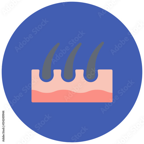 Hair Transplant icon vector image. Can be used for Plastic and Cosmetic Surgery.