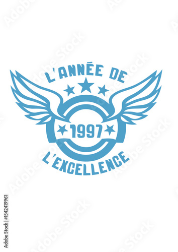 1997 annee anniversaire excellence logo