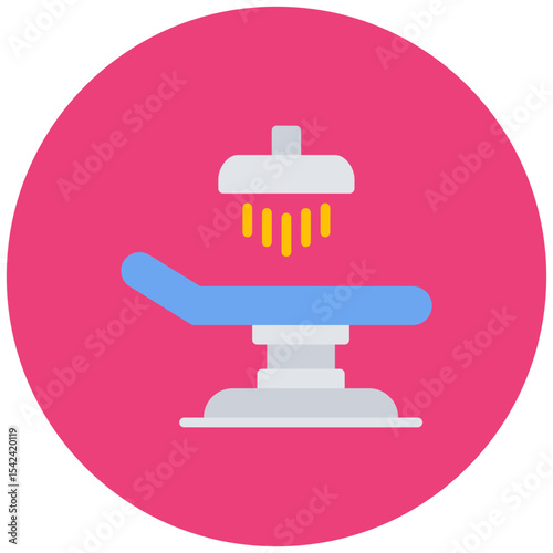 Operating Table icon vector image. Can be used for Plastic and Cosmetic Surgery.
