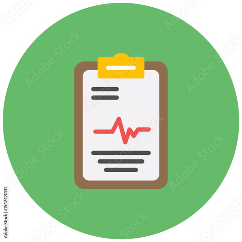 Patient Chart icon vector image. Can be used for Plastic and Cosmetic Surgery.
