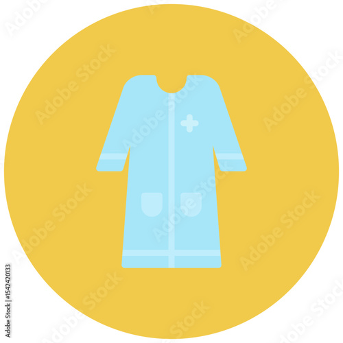 Patient Gown icon vector image. Can be used for Plastic and Cosmetic Surgery.