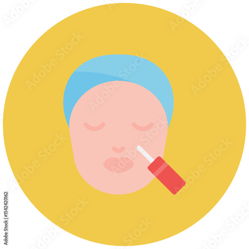 Thread Lift icon vector image. Can be used for Plastic and Cosmetic Surgery.