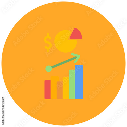 Financial Analysis icon vector image. Can be used for Business Audit.