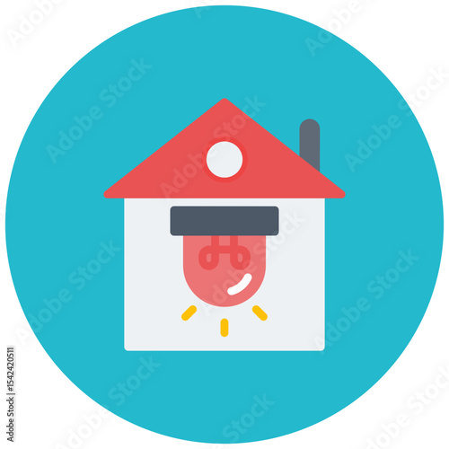 Burglar alarm icon vector image. Can be used for Locksmith.