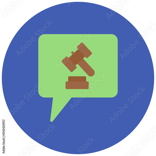 Legal Advice icon vector image. Can be used for Legal Services.
