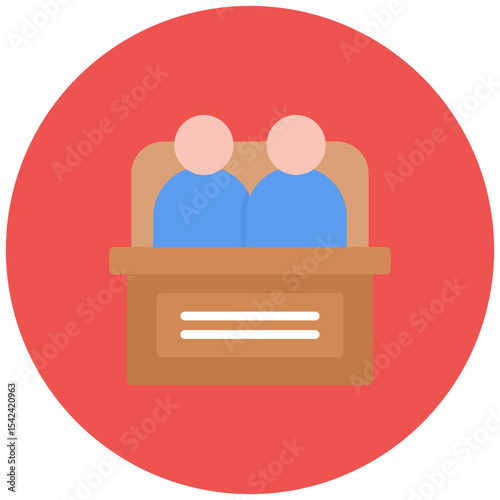 Deposition icon vector image. Can be used for Legal Services.