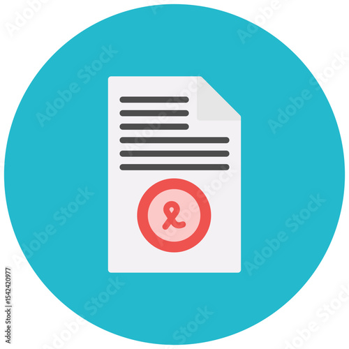 Affidavit icon vector image. Can be used for Legal Services.