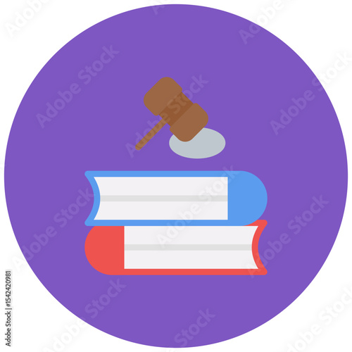 Legal Code icon vector image. Can be used for Legal Services.