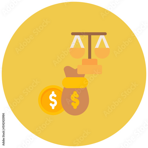 Legal Fees icon vector image. Can be used for Legal Services.