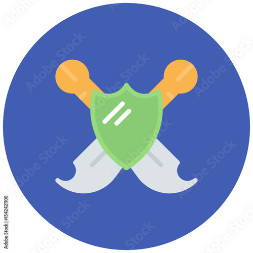 Defense icon vector image. Can be used for Legal Services.