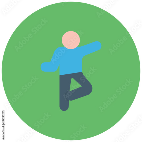 Athlete Stretching icon vector image. Can be used for Marathon.