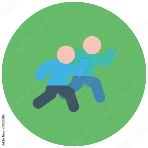 Running Group icon vector image. Can be used for Marathon.